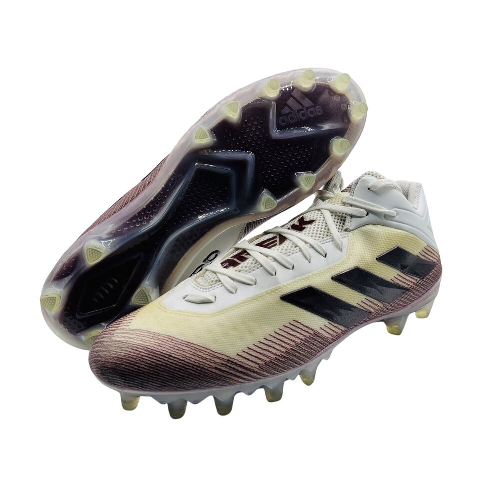 NWT Adidas Freak 23 Men's Football Cleats White /Maroon Lace Up Size 14 - Picture 11 of 11